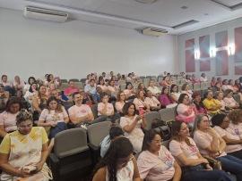 "Maria Tezolin participa do lançamento da Campanha Outubro Rosa e Novembro Azul no Hospital de Câncer de Mato Grosso"