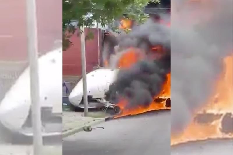 Avião bate ao pousar e mata 2 pessoas em aeroporto na Argentina. Vídeo