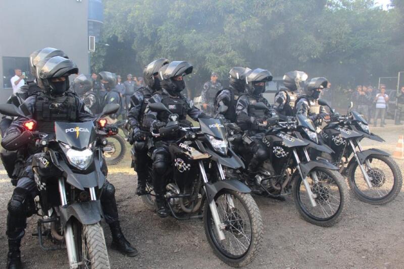 Cia Raio promove capacitação de moto patrulhamento tático para policiais militares em Cuiabá